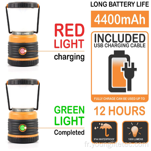 Lanterne de camping d&#39;urgence rechargeable